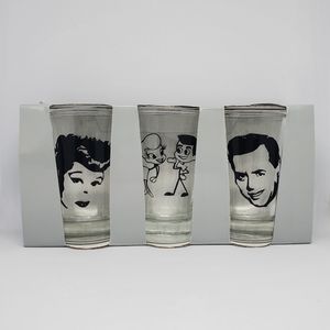 I Love Lucy shot glasses